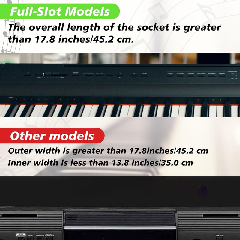 Feifeiya Music Sheet Stand, Music Rest Compatible with Yamaha PSR/YPT/KB/P Series, Keyboard Score Stand Set Includes 4 Book Clip, Piano Keyboard Stickers for 37-88 Key Models - Image 3